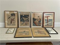 Group of Japanese Wood Block Prints
