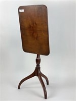 Period Tilt Top Candle Stand w/ Dovetailed Base