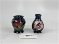 2 Small Moorcroft Pottery Vases