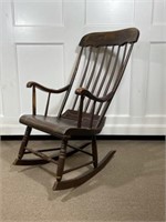 Boston Rocker with Original Stenciled Paint