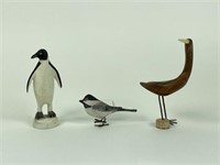Hazel Tyrrell Chickadee Bird Carving - Pierrepont