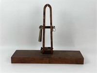 Early Wooden Horse Harness Vice