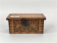 Intricately Carved Oriental Document Box