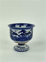 Japanese Porcelain Footed Saki Cup Washer