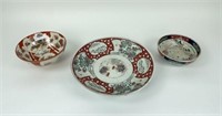 Three Asian Antique Porcelain Bowls