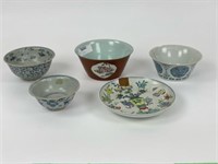 5 Antique Asian Ceramic Pieces