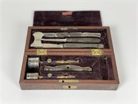 Early Medical Tools in a Rosewood Case