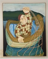 Conrad Furey (1954-2008) "Man with Net"