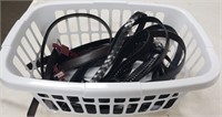 Clothes Basket w/New Men's Belts