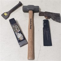Splitting Wedge, Hammer, Chisel