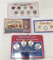 4 Different Collector Sets of U.S. Coins