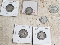 6 Silver Quarters: