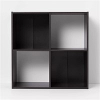 Room Essentials 4 Cube Decorative Bookshelf Brown