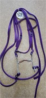 Tag #929 Purple Nylon Washable Bridle