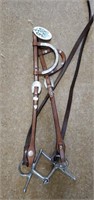 Tag #930 Double ear leather show bridle