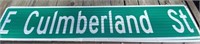 Culmberland Street Sign