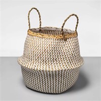 Opalhouse Round Palm Leaf Decorative Baskets White