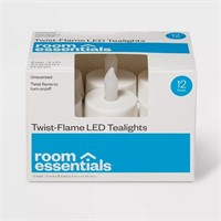 Room Essentials 12pk LED Tealight Candles White