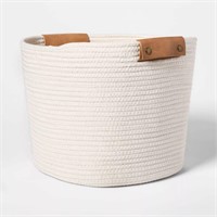 Threshold 13" Decorative Basket Medium White
