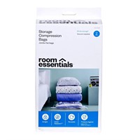 Room Essentials 2 Compression Bags Jumbo Clear
