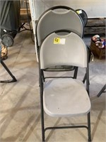 (2) Plastic Folding Chairs