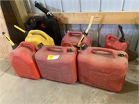 Job Lot of Gas Cans & Oil Catch