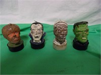 4 Scary Head Candles