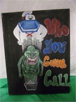 Hand Painted Canvas Ghostbuster