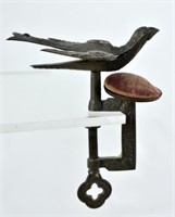VICTORIAN CAST IRON PIN SEWING BIRD