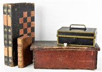 ASSORTED ANTIQUE BOXES