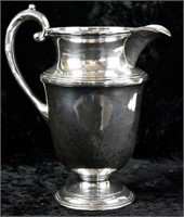 CIRCA 1940s STERLING SILVER WATER PITCHER