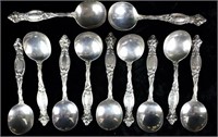 STERLING SILVER "FRONTENAC" GUMBO SPOONS