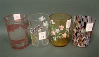 Lot of 4 Victorian Tumblers