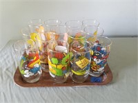 13 Vintage Collectible Glasses