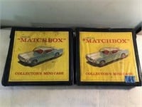 2 Vintage Matchbox Collector's Mini Cases