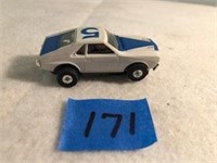 HO Scale Slot Car F Blue & White #5