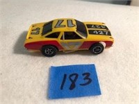 HO Scale Slot Car A/FX (Yellow/Red #17)