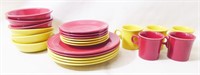 Vintage Red & Yellow Fiestaware 22 Pieces