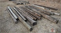 Approx. 25 misc. posts and poles, *Loc: OK Tire