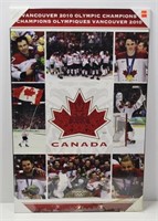 TEAM CANADA 2010 OLYMPIC CHAMPIONS POSTER BOARD
