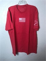 Grunt Style Red American Flag Graphic Shirt