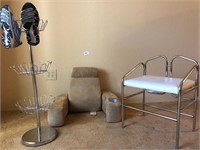 Dressing Room Chair & Shoe Rack