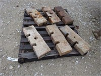 (6) 100# Pump Jack Weights