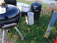 Charcoal Grill, Smoker & Turkey Fryer