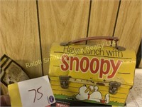 Metal Snoopy lunch box
