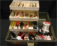 FISHING TACKLE BOX - LOADED With Lures & Stock