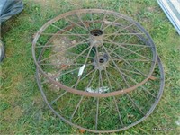 Antique Wagon Wheels (2)