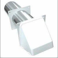 10 x 3 in. Plastic Dryer Vent Hood With Tailpiece