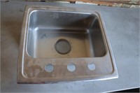 Elkay Small Stainless Steel Sink 19" x 18" x 12"