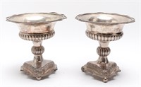 Victorian Silver Compotes, Pair